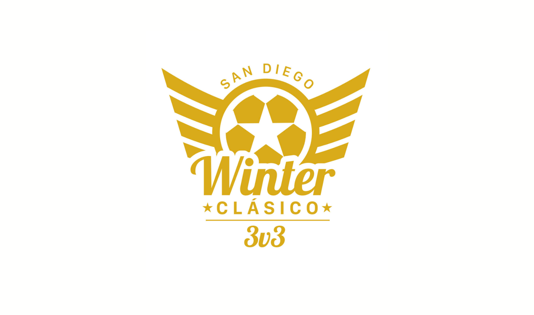 A gold colored logo with the words " winter clasico 3 6 3 san diego."